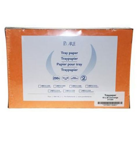 Pure Papier pour tray 18x28 cm Orange 250 f.