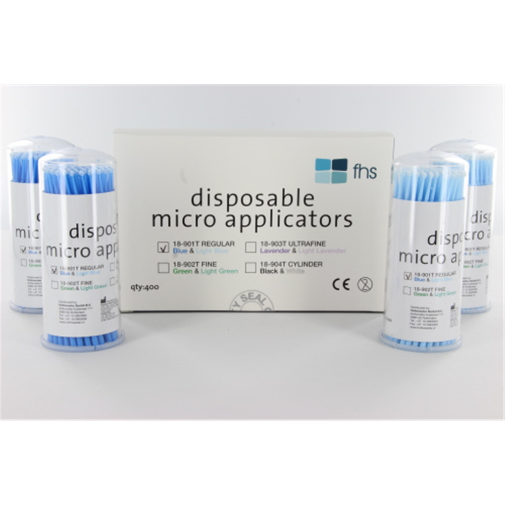 Micro-Applicators FHS 18-901T regular blauw en lichtblauw 400 stuks 