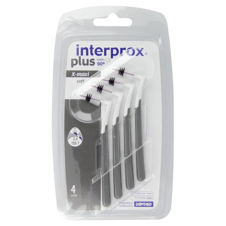 Interprox® Plus X-Maxi interdentale borstels Ø 4,5-9,0mm (grijs) - 4 pcs
