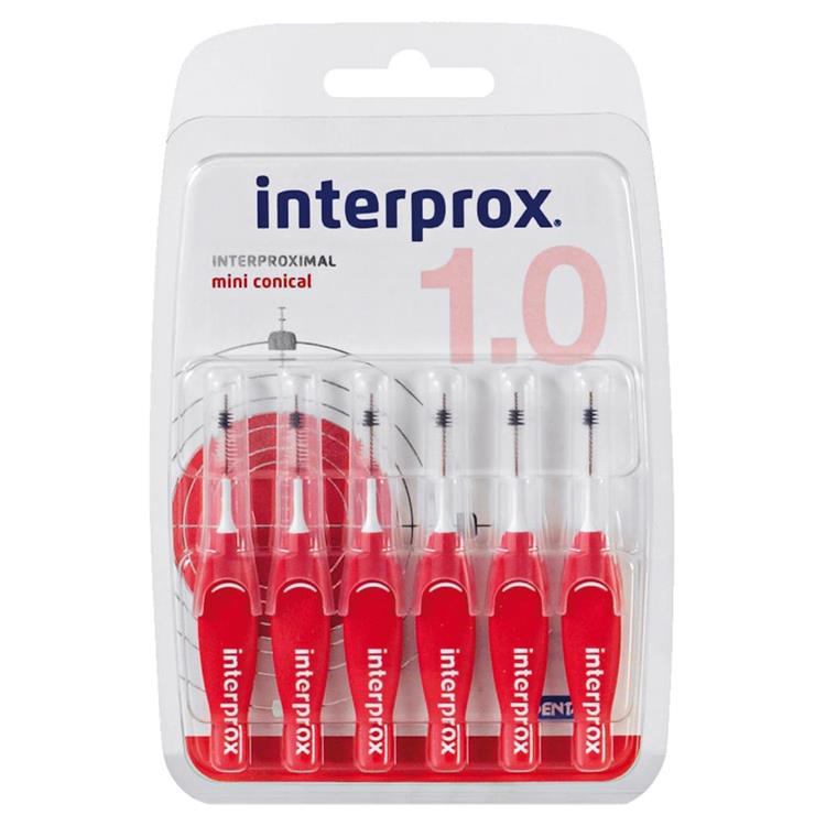 Interprox® Mini Conical interdentale borstels Ø 2,0-4,0mm (rood) - 6 pcs