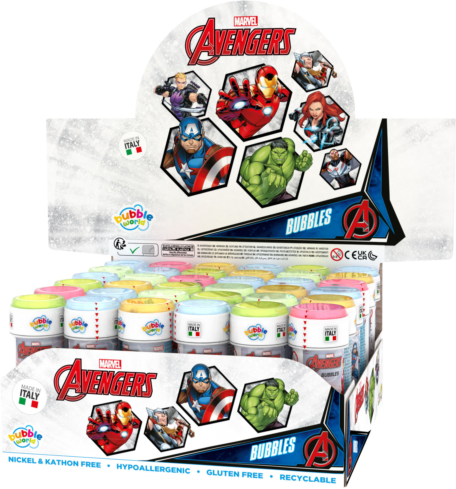 Bellenblazer The Avengers 36 x 60ml in display topkwaliteit