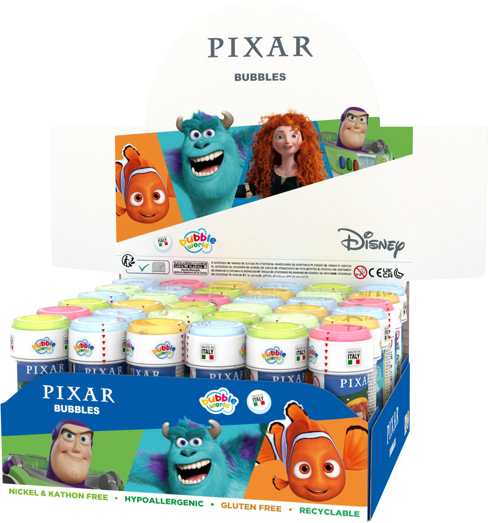 Bellenblazer Pixar Mix 36 x 60ml in display topkwaliteit