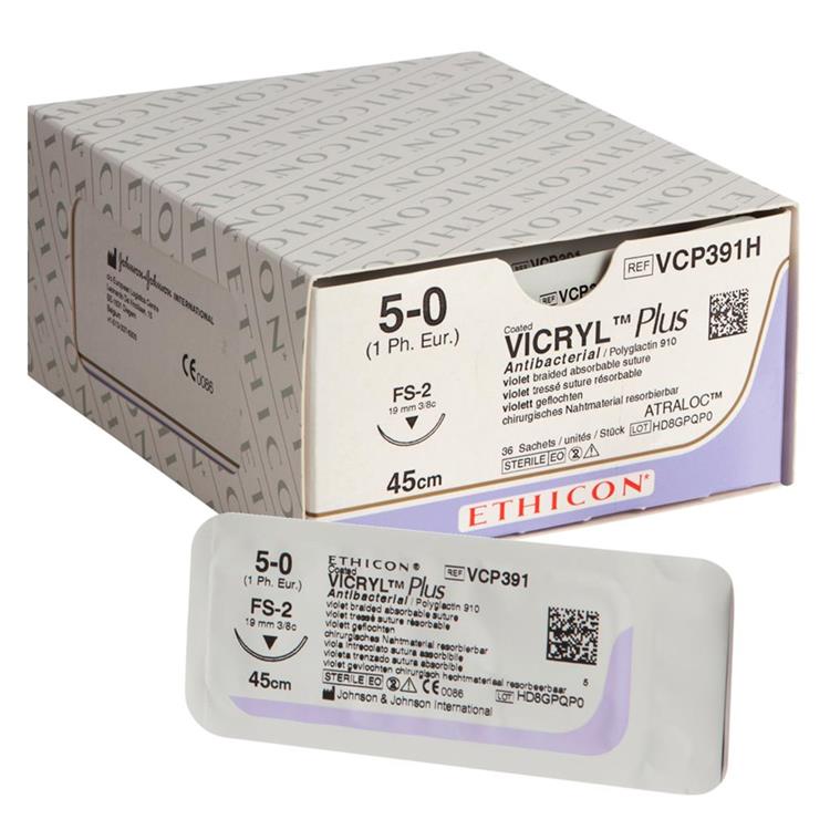 Vicryl Plus 5-0 FS-2 VCP391H
