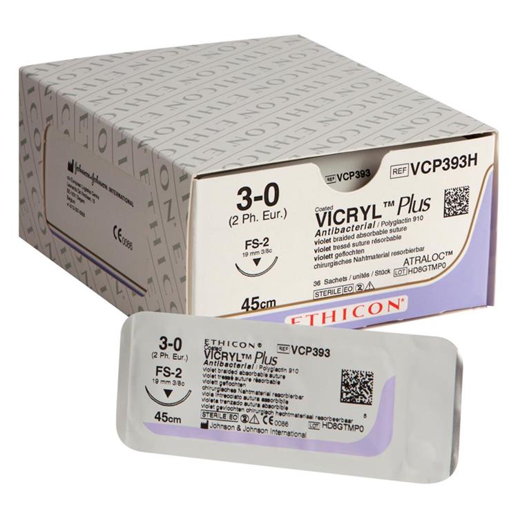 Vicryl Plus 3-0 FS-2 VCP393H