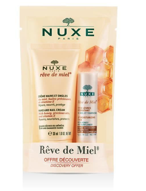 Nuxe Reve de Miel Lipstick Hydraterend + Handcrème 