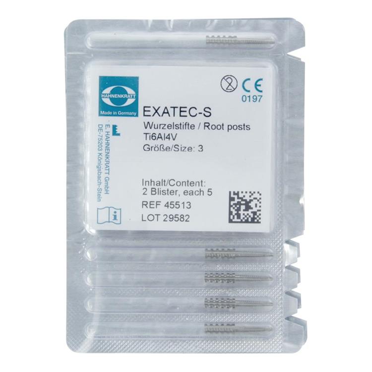 Exatec S Titan-stift blauw size 3 - 10 pcs