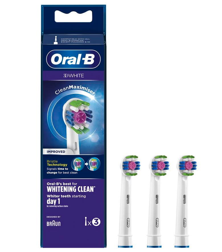 Têtes de brosse Oral B 3D white (3 pièces)