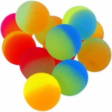 Balles rebondissantes 27 mm Duo néon (100 pcs)