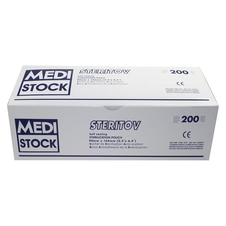 Medi stock self sealing sterilisatiezakjes - 90 x 165mm - 200 st