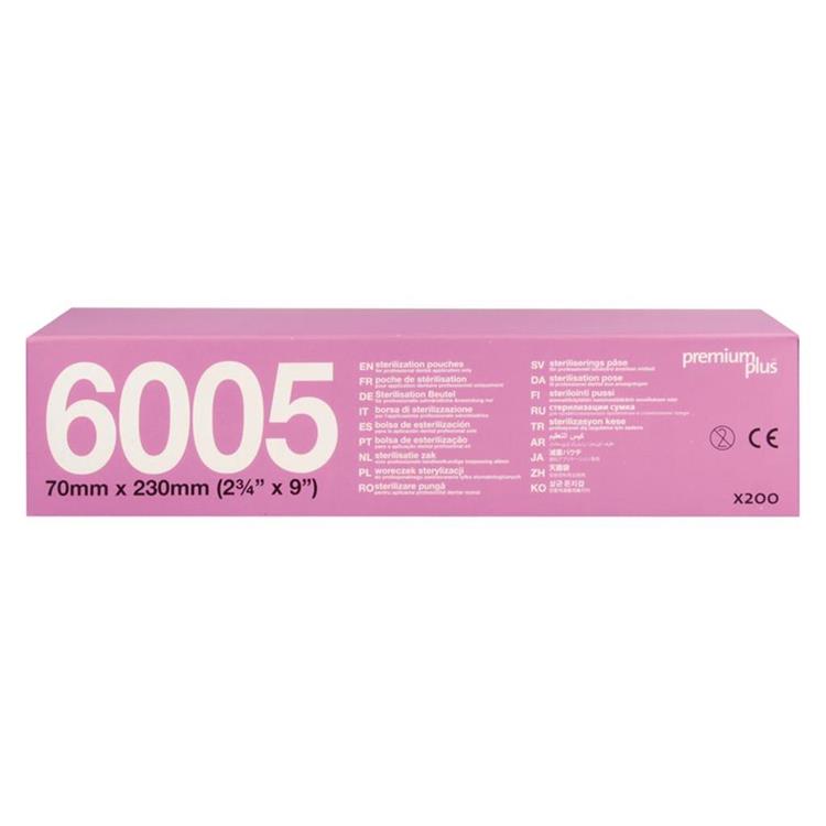 Premium Plus sterilisatiezakjes - 70 x 230mm (roze) 200 ST