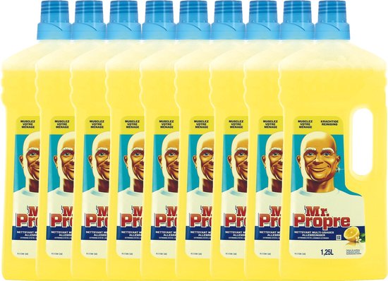 Mr Proper 9 x 1.5L nettoyant tout usage citron d'été 9 bouteilles