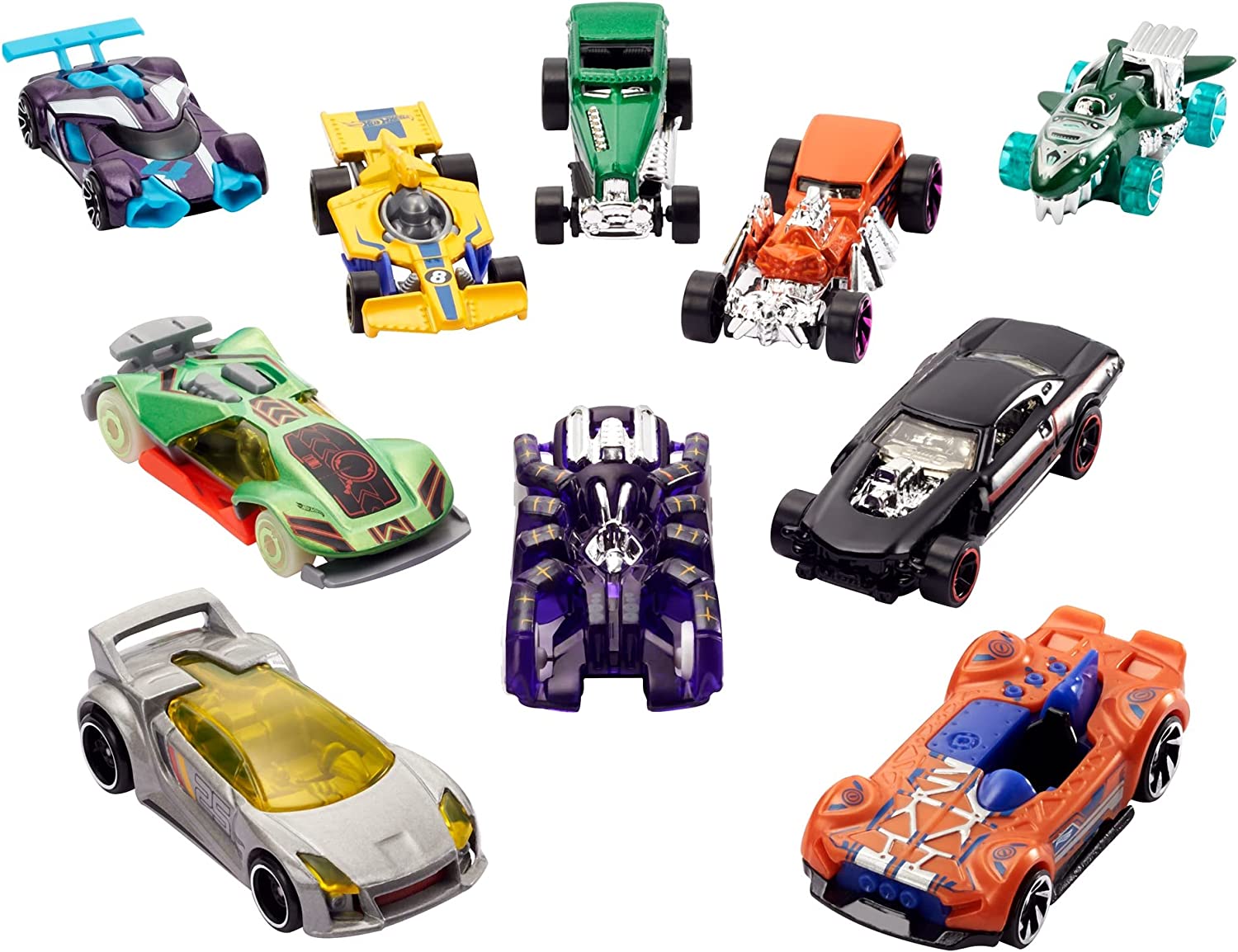 Hotwheels by Mattel : 10 voitures dans un présentoir surprise