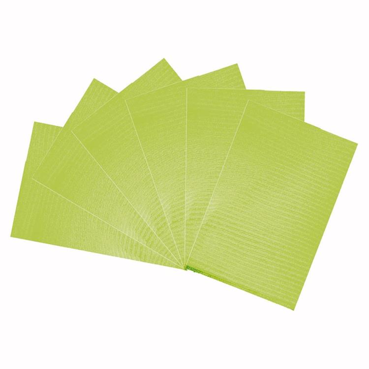 Serviettes dentaires avec film PE 33x45cm (2-couches) - vert lime 500 pcs.