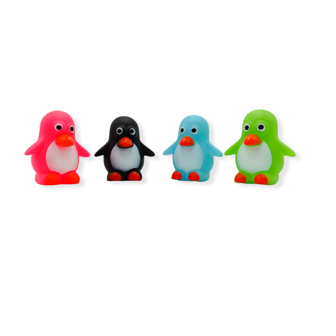 Pinguin 7cm  badspeeltje 4 soorten per 24 stuks