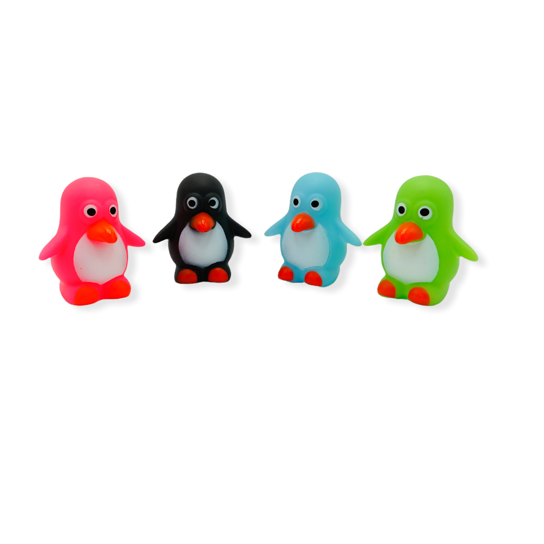 Pinguin 7cm  badspeeltje 4 soorten per 24 stuks