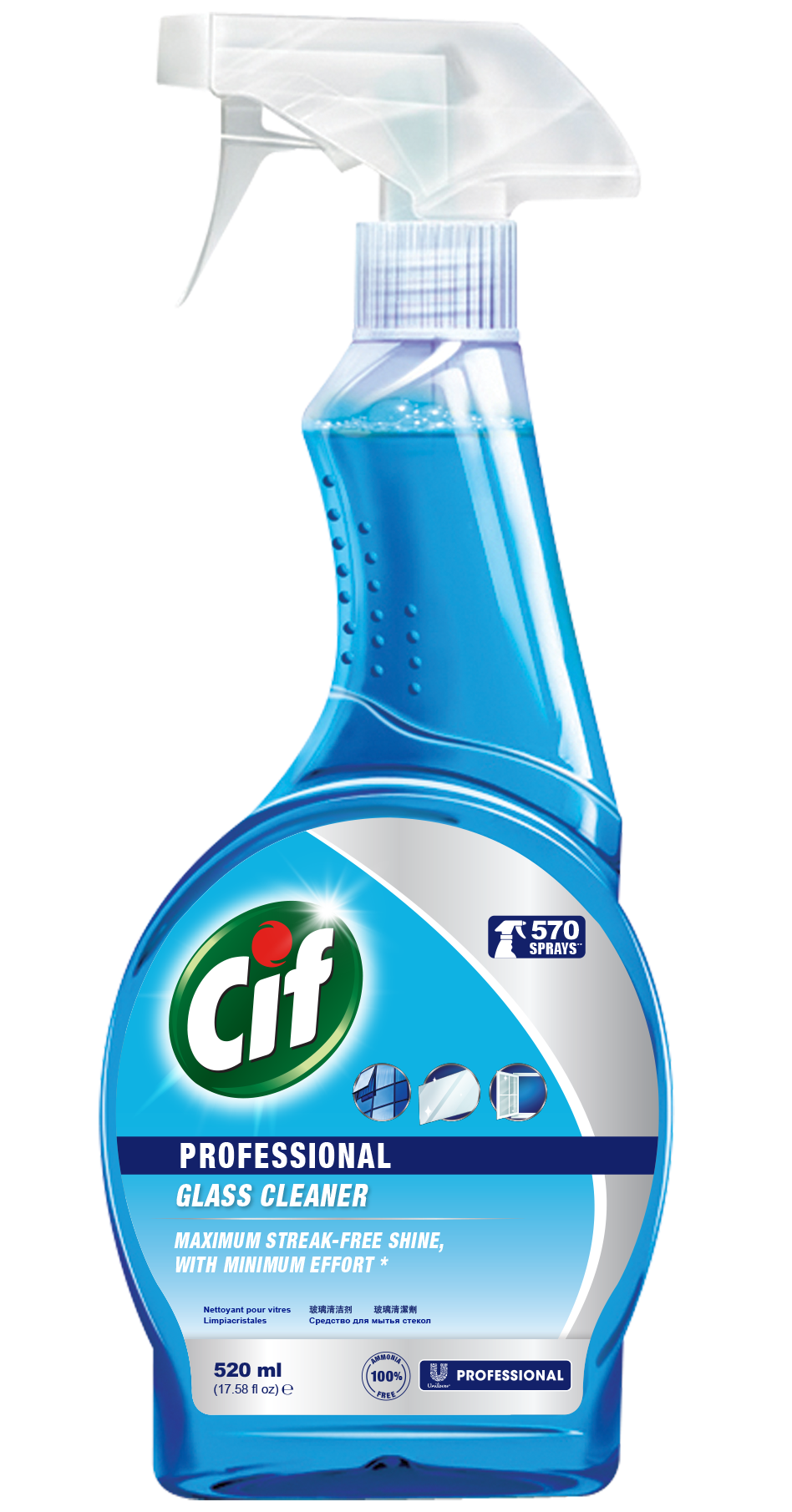 CIF professional glas cleaner 520ml