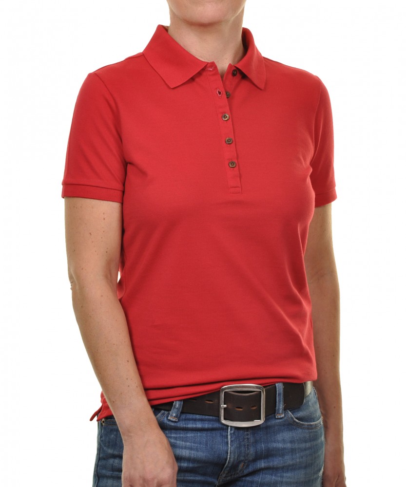 Ragman polo femme soft knit Ultimate Rouge