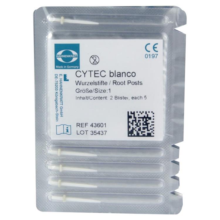 Cytec blanco Wortelstift Nr. 1 wit 43.601 - 10 st