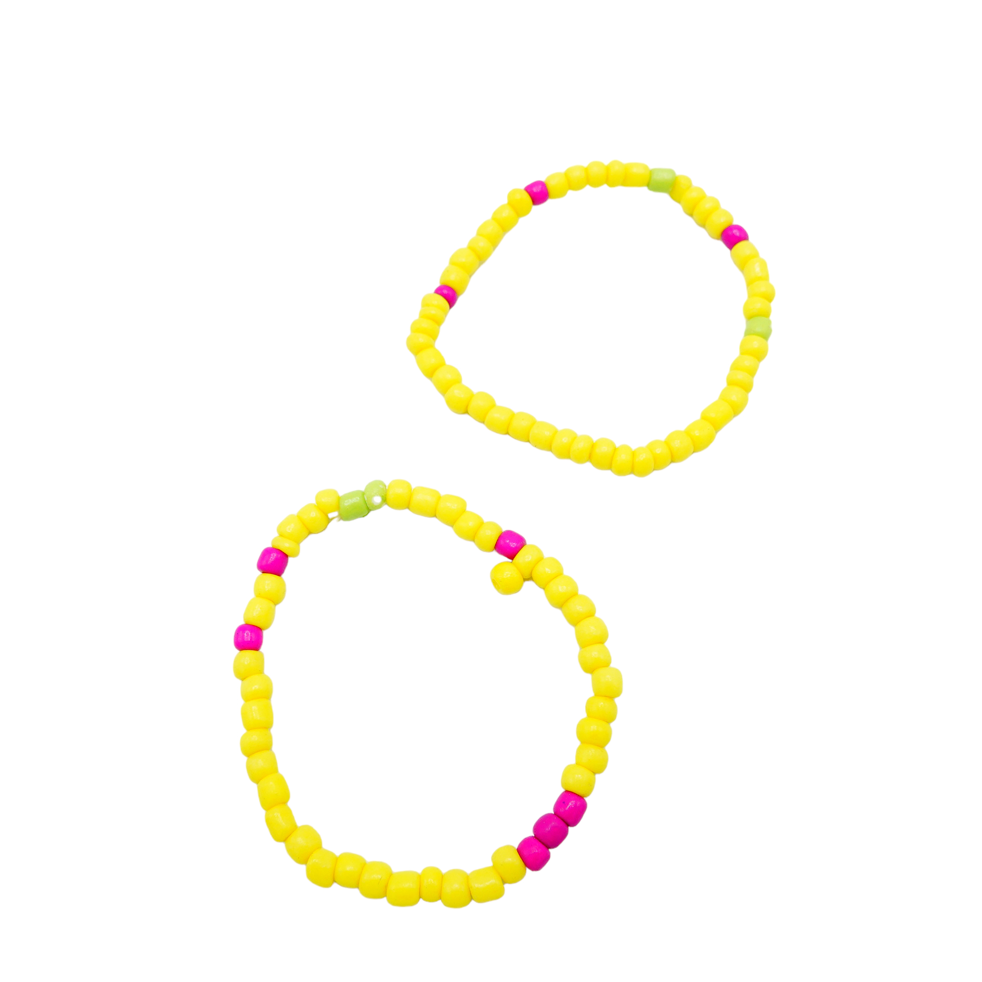 Bracelet couleur de verre 100 pcs
