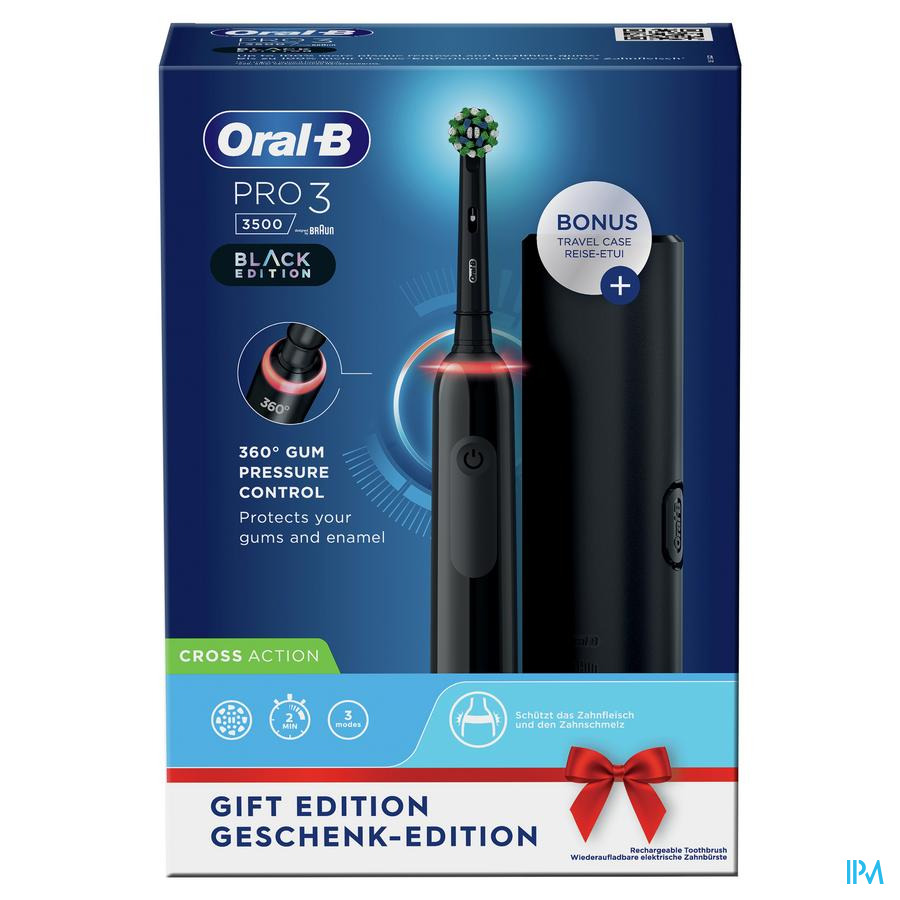 Oral B Pro 3 black electrische tandenborstel
