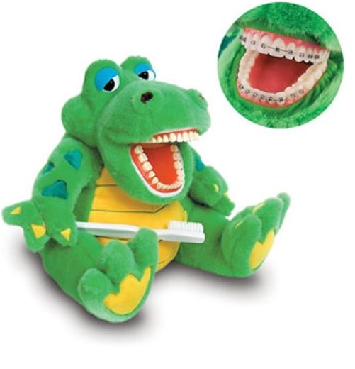 Ali Gator met grote tandenborstel