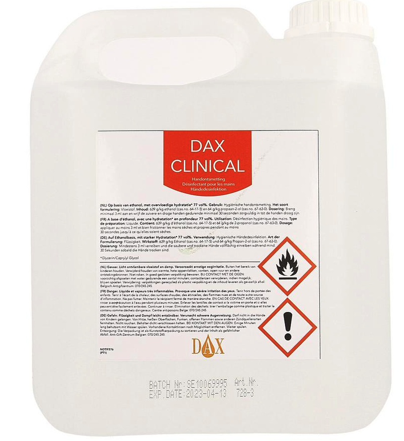 Dax Clinical Vloeistof bidon (4 Liter)