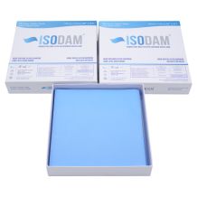 ISODAM digues non-latex Heavy bleu 152mm x 152mm 75 pcs