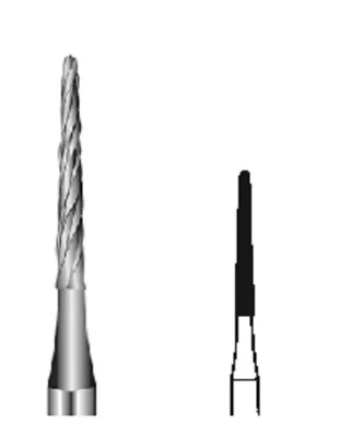 Fraise ostéotome Lindemann en carbure Edenta RA-L 162 ISO 016