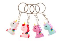 Porte-clés Licorne mignonne 48 pièces