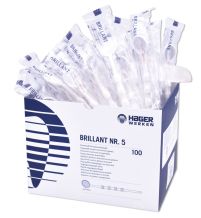 Brillant Disposable miroirs avec manche Hager-Werken nr.5- 100 pcs