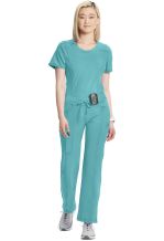 Infinity damesbroek modern fit stretch Julia Teal Blauw 