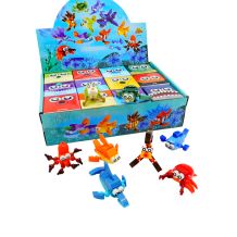 Zeedieren bouwset met blokjes per 12 stuks