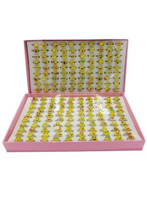 Ringetjes Emoji Smiley 100 stuks