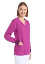 Tunique pour Dames Quick Power manches longues sans repassage Violet