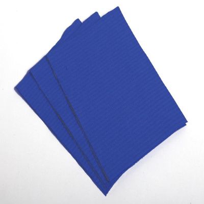 PLUSS Dental Towels 3 laags met PE folie 33 x45 cm 500 st donkerblauw