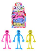 Bendy People avec Smiley Faces 13cm 3 sortes 36pcs/boîte