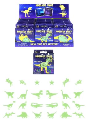 Glow in the Dark Dino patch 24 st/doosje, 24 doosjes