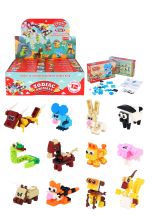 Horoscope Chinois animaux en blocs de construction 12 sortes 12pcs/display