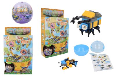 Kit de construction Insectes en capsule (6,5 cm) – 12 espèces