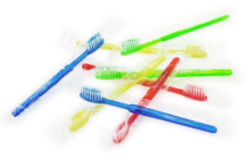 Cavex Rush Brush wegwerp tandenborstel met tandpasta 100st