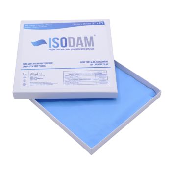 ISODAM digues non-latex Medium bleu 152mm x 152mm 20 pcs