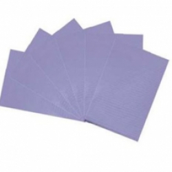 Serviettes dentaires avec film PE 33x45cm (2-couches) - Purple 500 pcs.