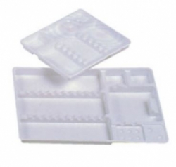 Plateaux Jetables blancs mini 14X18 cm 400 pcs 