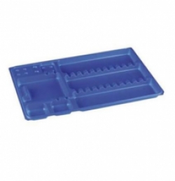 Pure Plateaux Jetables bleus -28x18 cm 400 pcs