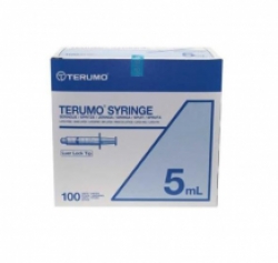 Terumo luer lock spuitjes 5 ml 100 st