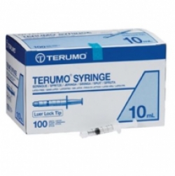 Terumo luer lock spuitjes 10 ml 100 st