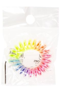 Elastique pour cheveux arc-en-ciel  48 pcs