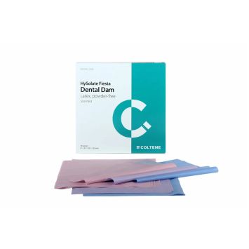 Coltene Hysolate Fiesta cofferdam dental dam Medium 152x152 36 pcs