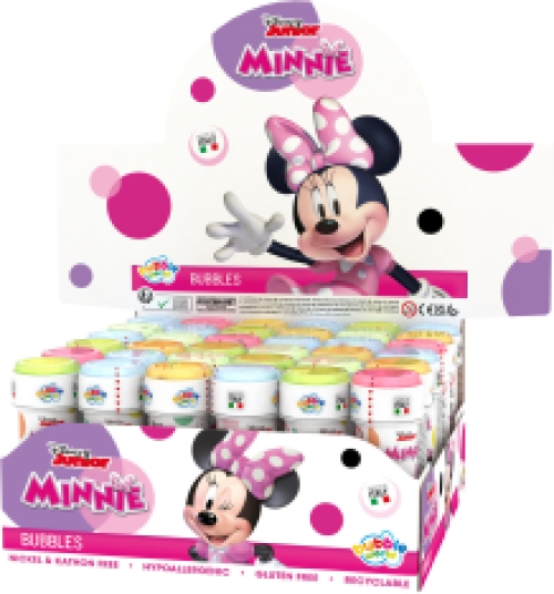 Souffleur de bulles de savon Minnie Mouse 36 x 60ml en carton display qualité superieure