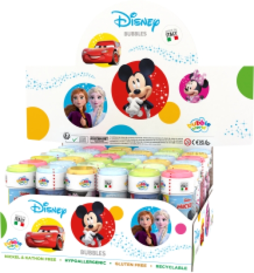 Souffleur de bulles de savon Disney Mix 36 x 60ml en carton display qualité superieure